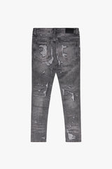 VALABASAS "TEARAWAY" GREY SKINNY JEAN