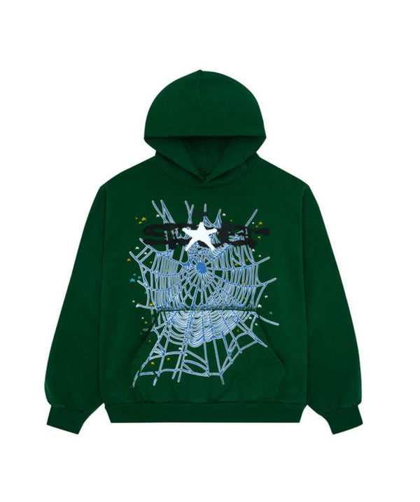 Sp5der Web Hoodie 'Hunter Green'