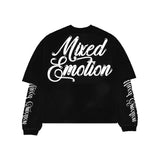 Mixed emotions Black “Blur” Thermal Long Sleeve