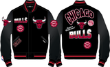 CHICAGO BULLS TURN IT UP M RIB WOOL VARSITY JACKET