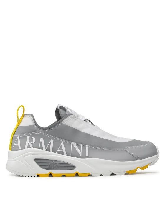 Armani Exchange Grey Yellow sneakers