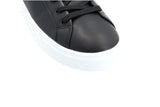 Armani exchange leather black white women shoes