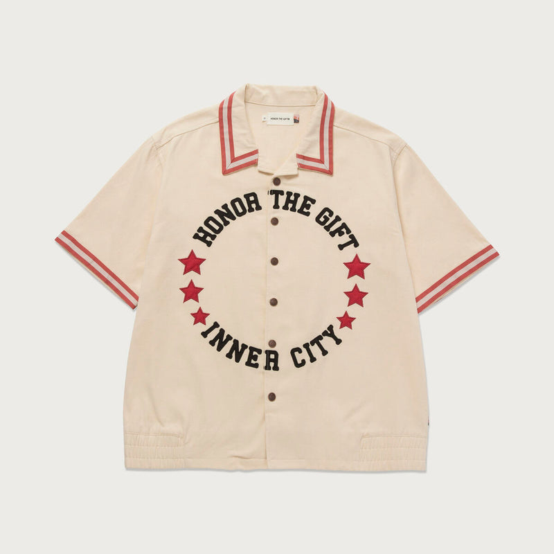 Honor the Gift Tradition S/S Snap Button Up - Bone