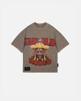 Undergold Rodeo Circus Boxy Tshirt Washed Brown