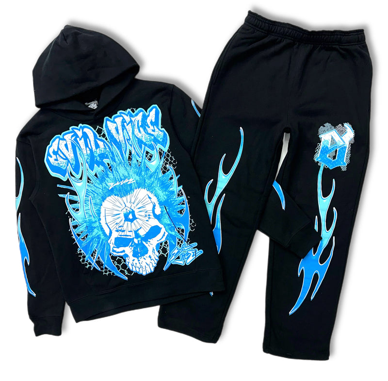 evil vice caged flame Jogging set