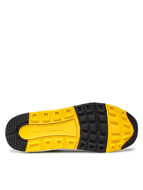 Armani Exchange Black Yellow Sneakers