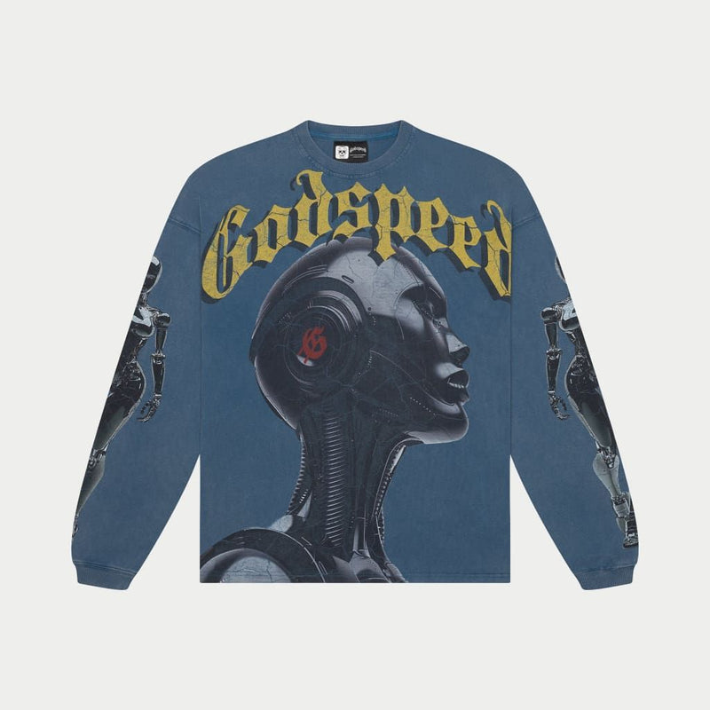 Godspeed Alexa Long Sleeve Shirt (True Blue wash)