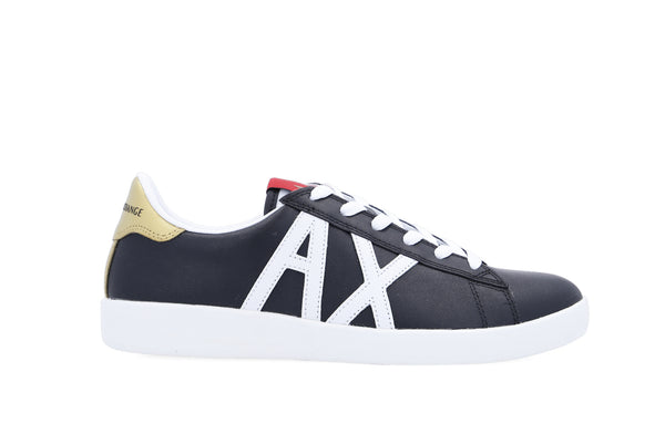 Armani exchange black gold shoes