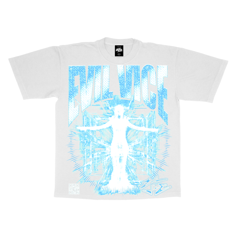 evil vice trip Tee white