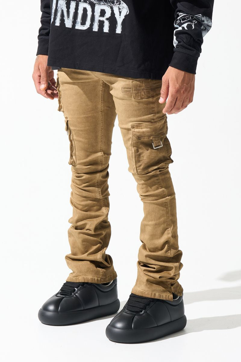 SERENEDE 'Cinnamon'' Cargo Stacked Jeans