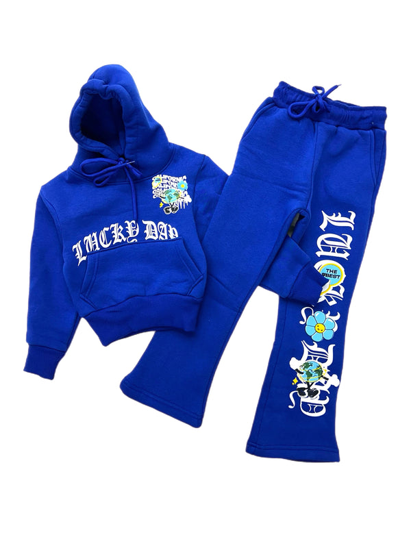 BLACK PHARAOH Happy Nation BLUE Jogger Set Boy's