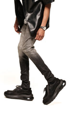 Pheelings "INNER PEACE" WAX SKINNY DENIM (BLACK TO LIGHT CHARCOAL)