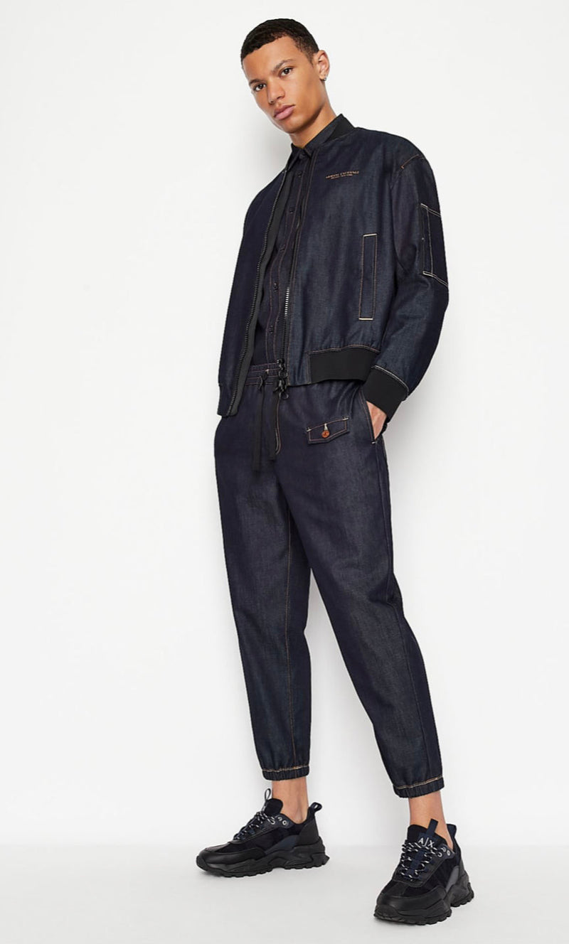 ARMANI EXCHANGE COMFORT DENIM TROUSER PANTS