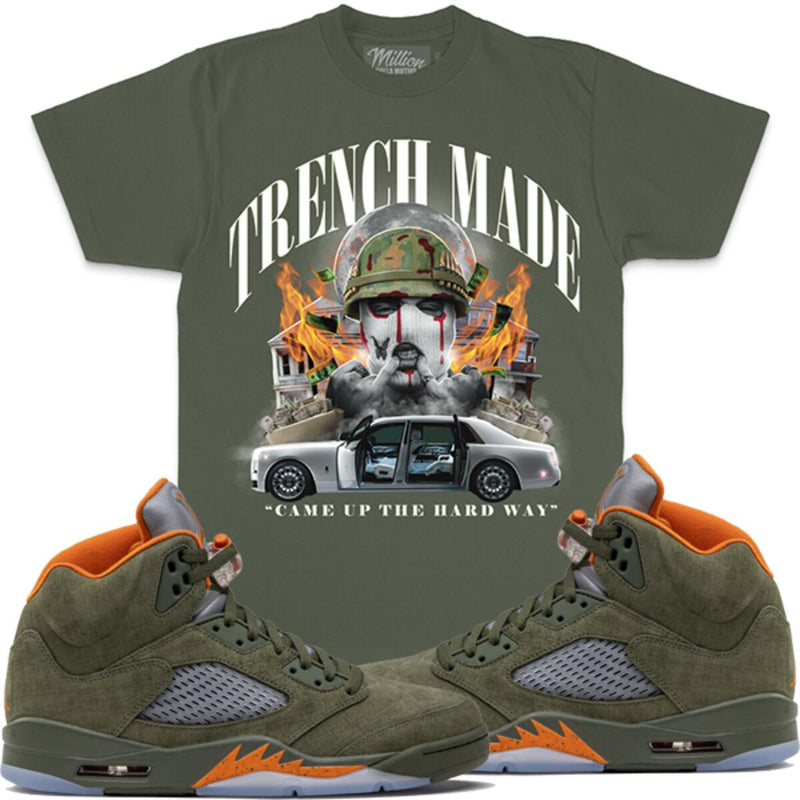 Million Dollar Trench Made Soldier - Olive T-Shirts