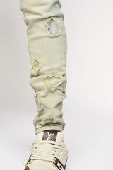 PHEELINGS

"DIAMOND TEARS" SKINNY DENIM (LIGHT BLUE)