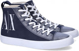 Armani Exchange Men's Icon Logo High Top Fabric Sneaker