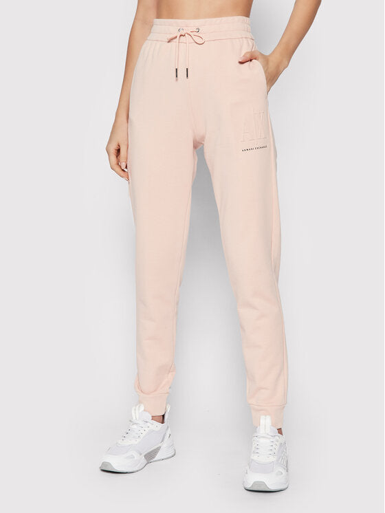 armani exchange light peach trousers women