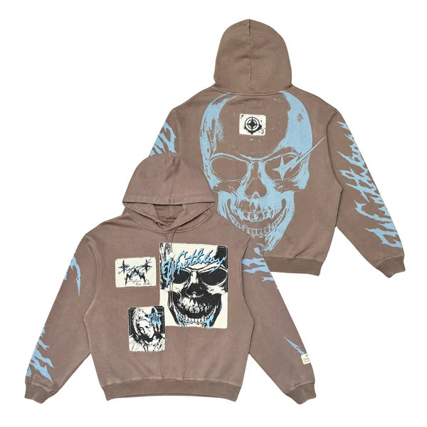 Wrathboy WRATHBOY “REPENT NOW” TAUPE HOODIE