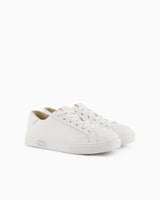 Armani exchange white leather women shoes