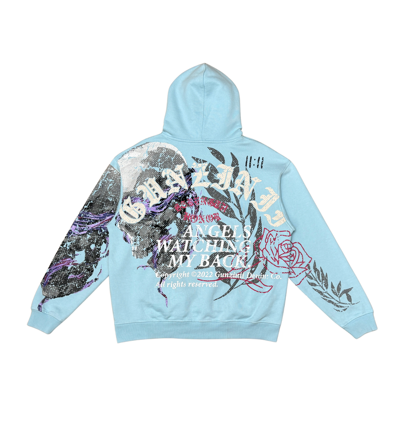 GUNZINII MY BACK BABY BLUE Hoodie