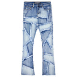 VALABASAS “PATCHWORK" FLARDED STACKED JEAN