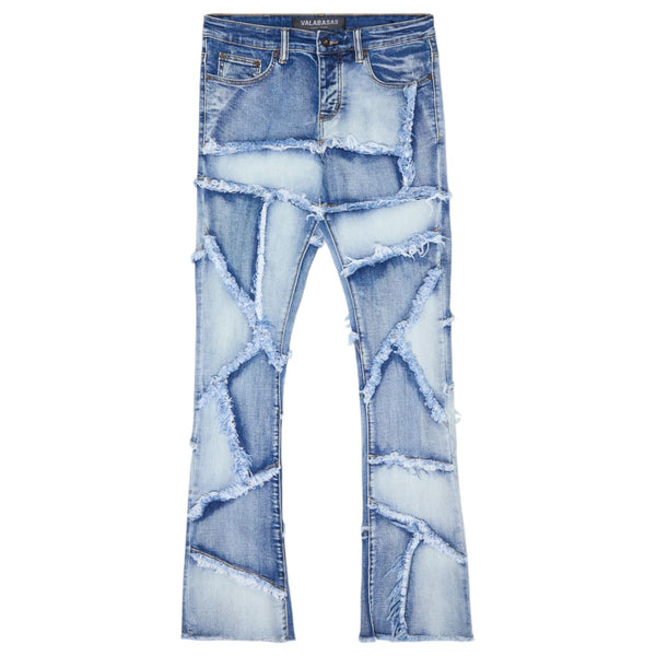 VALABASAS “PATCHWORK" FLARDED STACKED JEAN