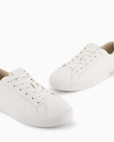 Armani exchange white leather women shoes