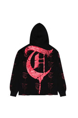 TRNCHS "EHAB" BLACK/RED HOODIE