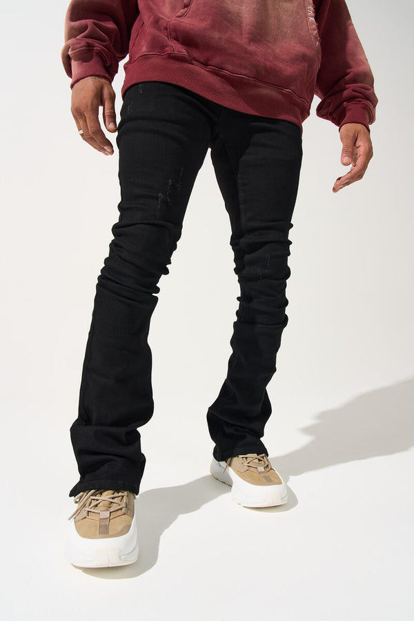 Serenede 'NOIR 7''  Stack Jeans