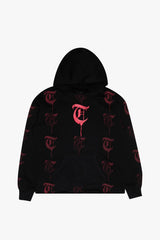 TRNCHS "EHAB" BLACK/RED HOODIE