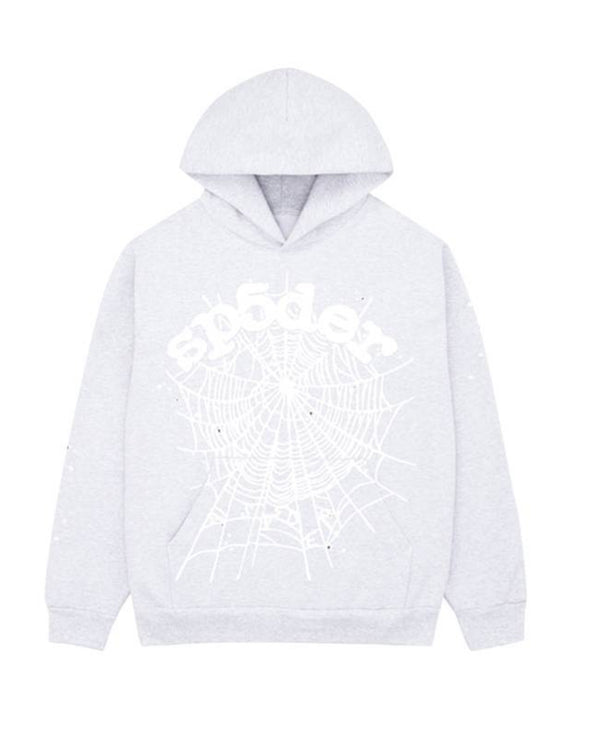 Sp5der OG Web Hoodie Heather Grey