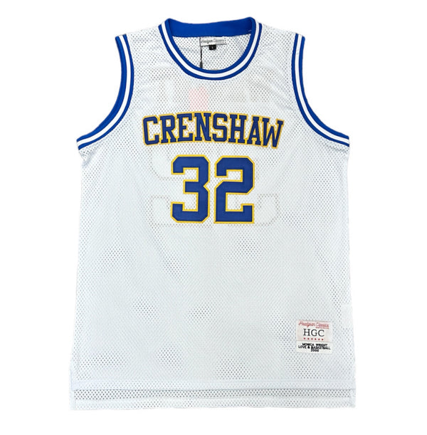 Nipsey Hussle Men's Headgear Classics Crenshaw 60 Checkered Basketball Jersey (Large, Sky Blue)