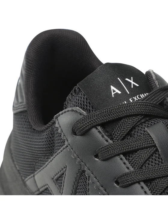 Armani Exchange Jet Black Sneaker