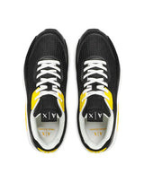 Armani Exchange Black Yellow Sneakers