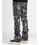 GUAPI STACKED CARPENTER LEATHER PANTS MULTI