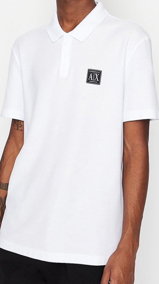 Armani Exchange white Polo Shirt