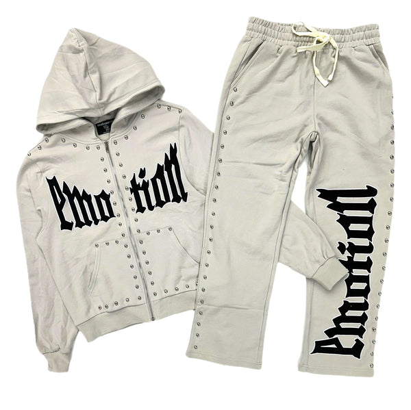 Mix emotions Cream  'Crown' Jogging Sets