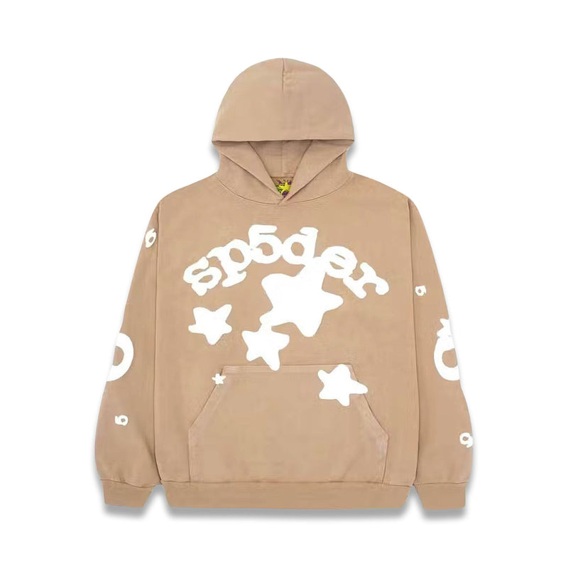 Sp5der Beluga Hoodie Sand