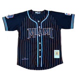 HEADGEAR CLASSICS MIAMI GIANTS PINSTRIPE BASEBALL JERSEY  HGNL023-BAJ-10