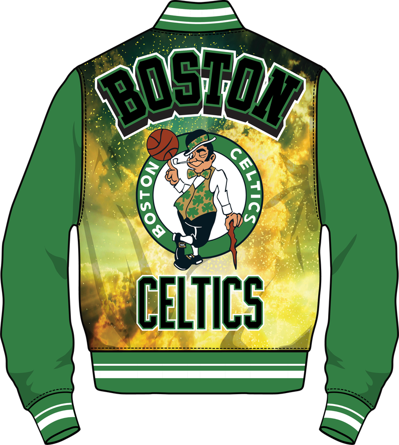 Pro standard  BOSTON CELTICS SUBLIMATED SATIN JACKET-GREEN SKY