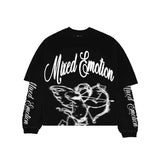 Mixed emotions Black “Blur” Thermal Long Sleeve