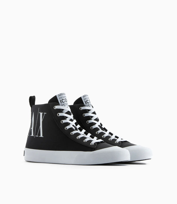 Armani exchange Icon logo high top sneakers