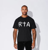 RTA LIAM TEE | BLACK FRONT LOGO