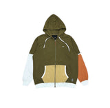 ATIZIANO Rusty Olive Zip up Hoodie