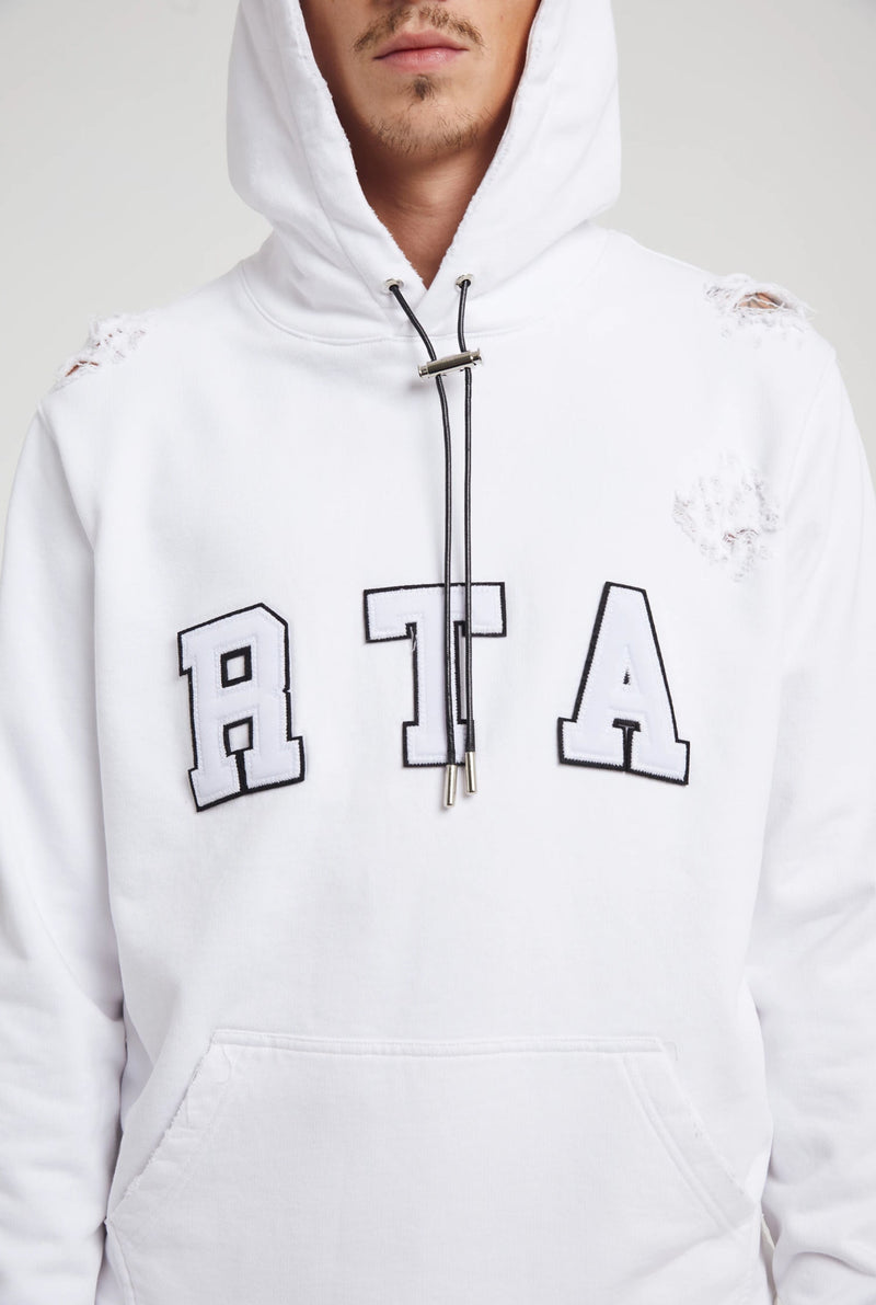 Rta MARKUS HOODIE | WHITE COLLEGIATE