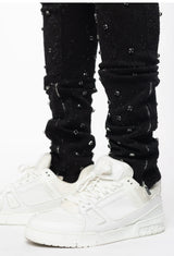 Guapi Black Embellished Denim