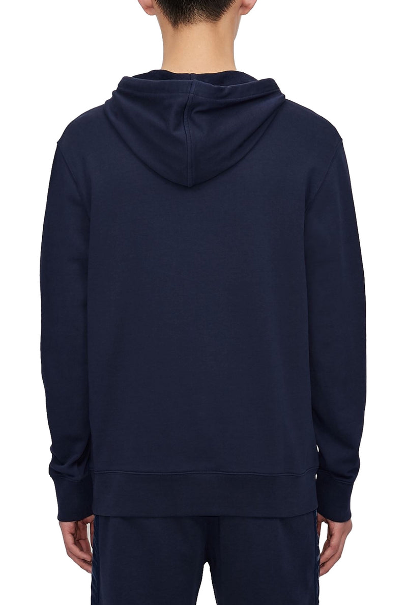 armani exchange blue hoodie