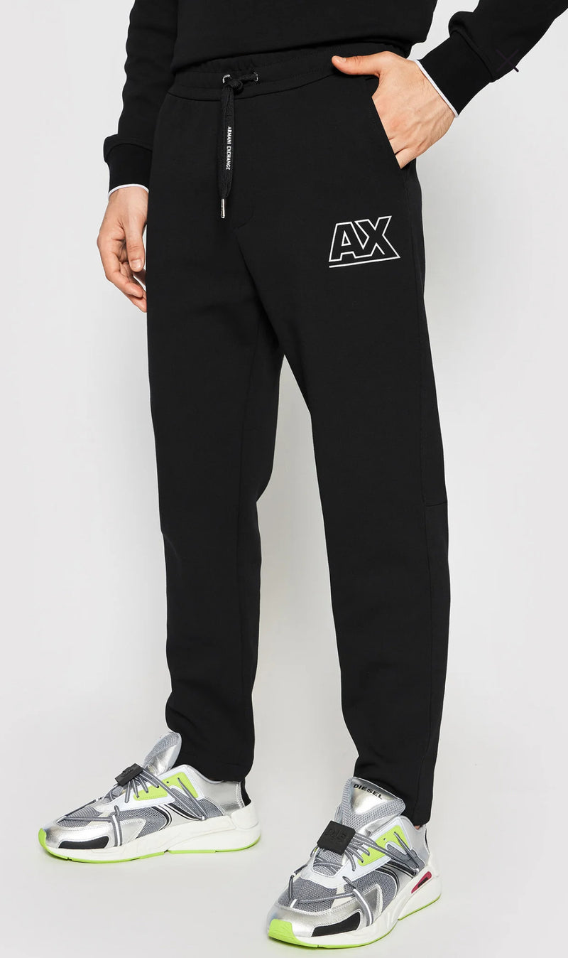 armani exchange black sweatpants