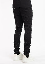 Guapi Black Embellished Denim