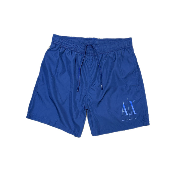 armani exchange swim short navy blue logo AX